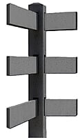 Copy of CONCRETE 3 RAIL FENCE CORNER (WOOD STYLE)