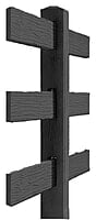 CONCRETE 3 RAIL FENCE LINE (WOOD STYLE)