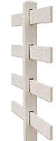 CONCRETE 4 RAIL FENCE LINE POST (WOOD STYLE)