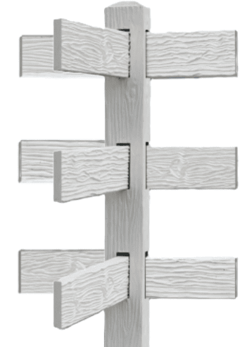 Copy of CONCRETE 3 RAIL FENCE 3 WAY (WOOD STYLE)