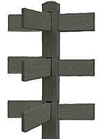 Copy of CONCRETE 3 RAIL FENCE 3 WAY (WOOD STYLE)